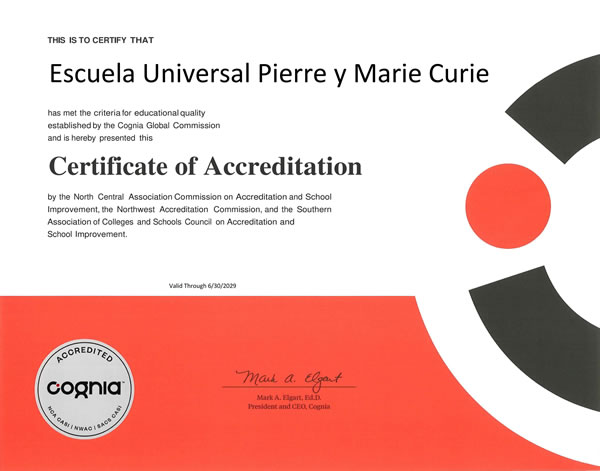 Certificate of Accreditation